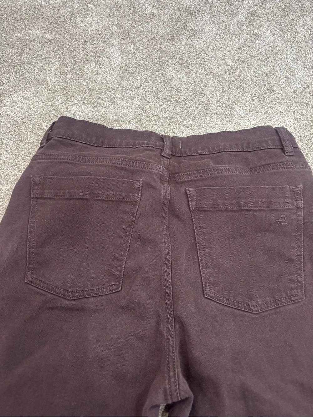 DL 1961 Hepburn Wide Leg High-Rise Vintage Dark Cocoa Brown Jeans Size 29